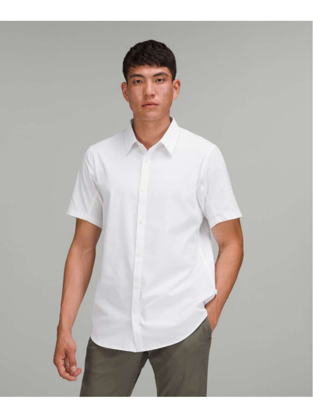 Lululemon Airing Easy Short Sleeve Shirt XL Bright White Ventilated Breathable